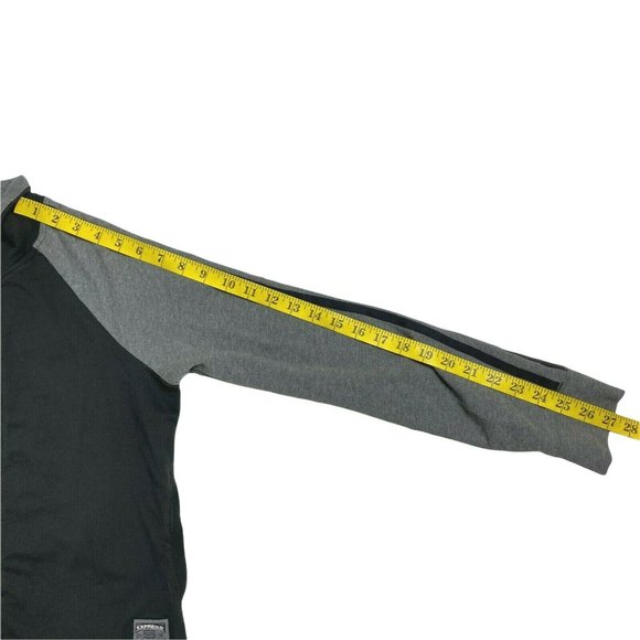 Express Womens Medium Sweatshirt Full Zip Lightweight Jacket Black Gray Cotton - Picture 7 of 9